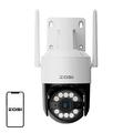 Zosi C296 Telecamera Wi-Fi da esterno con doppia funzione pan/tilt da 8MP e microSD da 32GB