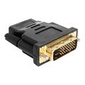 Adattatore Delock DVI 24+1 pin maschio > HDMI femmina - Nero