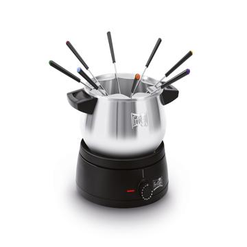FRITEL Pentola per fonduta Famiglia - 1.5l - Grigio / Nero