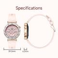 Smartwatch da donna i222 con display AMOLED da 1.19" - Oro / Rosa