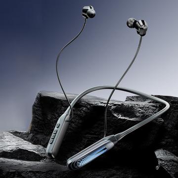 i58 Auricolari senza fili Bluetooth 5.4 con archetto da collo - Nero