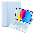 Custodia con tastiera Bluetooth per iPad 2022/2025 - Azzurra