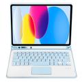 Custodia con tastiera Bluetooth per iPad 2022/2025 - Azzurra