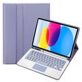 Custodia con tastiera Bluetooth per iPad 2022/2025 - Viola