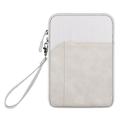 Custodia da trasporto con cerniera e tracolla Haweel HWL7018 per iPad 2022/2025 - Grigio chiaro