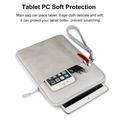 Custodia da trasporto con cerniera e tracolla Haweel HWL7018 per iPad 2022/2025 - Grigio chiaro