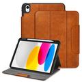 Custodia Tech-Protect Fleece per iPad 2022/2025 - Marrone