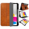 Custodia Tech-Protect Fleece per iPad 2022/2025 - Marrone