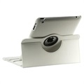 Custodia in Pelle Ruotabile per iPad 2, iPad 3, iPad 4 - Bianca