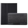 Custodia con tastiera Bluetooth per iPad 9.7" (2017/2018) con tasti rotondi e alloggiamento per Apple Pencil - Layout USA - Nero