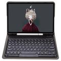 Custodia con tastiera Bluetooth per iPad 9.7" (2017/2018) con tasti rotondi e alloggiamento per Apple Pencil - Layout USA - Nero