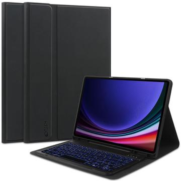 Custodia con tastiera Bluetooth Samsung Galaxy Tab S9/S9 FE/S10 FE/S10 Lite Tech-Protect SmartCase - Nera