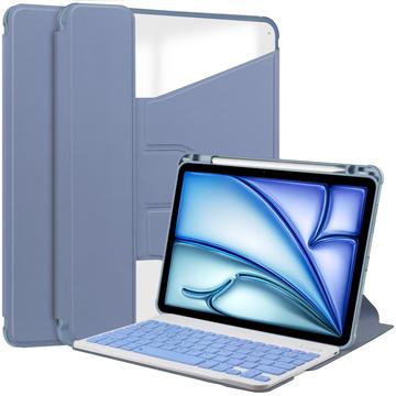 Smart Case rotante a 360 gradi per iPad Air 11 2024/2025 con tastiera Bluetooth - Viola