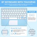 Custodia con tastiera Bluetooth per iPad Air 11 2026/2025/2024/iPad Air 2022/2020 - Baby Blu