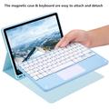 Custodia con tastiera Bluetooth per iPad Air 11 2026/2025/2024/iPad Air 2022/2020 - Baby Blu