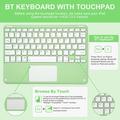 Custodia con tastiera Bluetooth per iPad Air 11 2026/2025/2024/iPad Air 2022/2020 - Verde