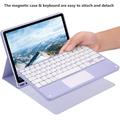 Custodia con tastiera Bluetooth per iPad Air 11 2026/2025/2024/iPad Air 2022/2020 - Viola