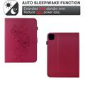 Custodia Butterfly Smart Folio per iPad Air 11 2026/iPad Pro 11 2022/iPad Air 2022 con scomparti per carte - Rosa shocking