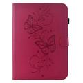 Custodia Butterfly Smart Folio per iPad Air 11 2026/iPad Pro 11 2022/iPad Air 2022 con scomparti per carte - Rosa shocking