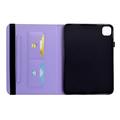 Custodia Butterfly Smart Folio per iPad Air 11 2026/iPad Pro 11 2022/iPad Air 2022 con scomparti per carte - Viola