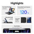 Custodia con tastiera Bluetooth Dux Ducis DK per iPad Air 13 (2026/2025/2024) - Nero