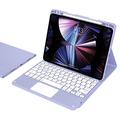 Custodia con tastiera Bluetooth per iPad Air 13 2026/2025/2024/iPad Pro 12.9 2022/2021/2020/2018 - Viola