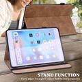 Custodia in pelle per iPad Mini 2021/2024 Business - Con portacarte - Marrone