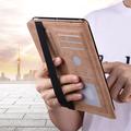 Custodia in pelle per iPad Mini 2021/2024 Business - Con portacarte - Marrone