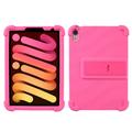 Custodia in silicone per iPad Mini 2021/2024 con kickstand - Rosa Neon