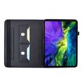 Custodia Butterfly Smart Folio per iPad Mini (2026) con scomparti per carte - Nera