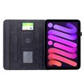 Custodia a libro girevole Mandala 360 per iPad Mini (2026) - Nera