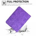Custodia a libro girevole Mandala 360 per iPad Mini (2026) - Viola
