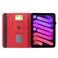Custodia a libro girevole Mandala 360 per iPad Mini (2026) - Rossa
