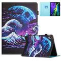 Custodia Wonder Smart Folio per iPad Mini (2026) con scomparti per carte - Onda marina