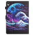 Custodia Wonder Smart Folio per iPad Mini (2026) con scomparti per carte - Onda marina