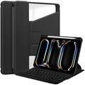 Smart Case rotante a 360 gradi per iPad Pro 11 2024/2025 con tastiera Bluetooth - Nera