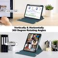 Smart Case rotante a 360 gradi per iPad Pro 11 2024/2025 con tastiera Bluetooth - Verde nerastro