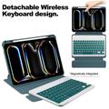 Smart Case rotante a 360 gradi per iPad Pro 11 2024/2025 con tastiera Bluetooth - Verde nerastro