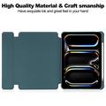 Smart Case rotante a 360 gradi per iPad Pro 11 2024/2025 con tastiera Bluetooth - Verde nerastro