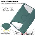 Smart Case rotante a 360 gradi per iPad Pro 11 2024/2025 con tastiera Bluetooth - Verde nerastro