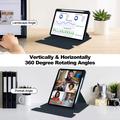 Custodia intelligente per iPad Pro 11 2024/2025 con rotazione a 360 e tastiera Bluetooth - Blu scuro