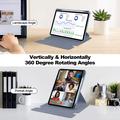 Smart Case rotante a 360 gradi per iPad Pro 11 2024/2025 con tastiera Bluetooth - Viola