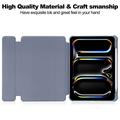 Smart Case rotante a 360 gradi per iPad Pro 11 2024/2025 con tastiera Bluetooth - Viola