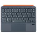 Custodia con tastiera magnetica in pelle per iPad Pro 11 2024/2025 K07 con touchpad - Nero