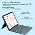 Custodia con tastiera magnetica in pelle per iPad Pro 11 2024/2025 K07 con touchpad - Nero