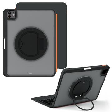 Custodia con tastiera magnetica retroilluminata per iPad Pro 11 2024/2025 TU3607P con supporto girevole a 360 - Nero