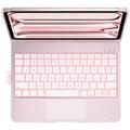 Custodia con tastiera Typecase Flexbook Touch per iPad Pro 11 2024/2025 - Layout americano - Rosa Chiaro