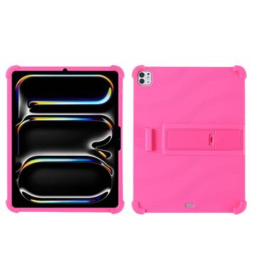 iPad Pro 11 (2025) Custodia in silicone con Kickstand - Rosa caldo