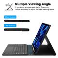 Custodia con tastiera Bluetooth per iPad Pro 12.9 2018/2020/2021/2022 - Nera