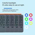 Custodia con tastiera magnetica in pelle per iPad Pro 13 2024/2025 K09 con touchpad - Nero